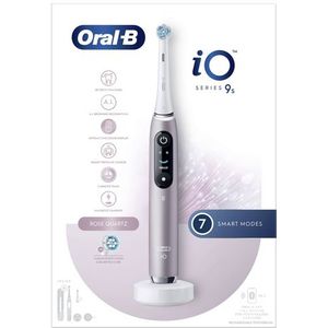 Oral-B - iO 9S - Elektrische Tandenborstel - Roze, Wit - Roterende-oscillerende