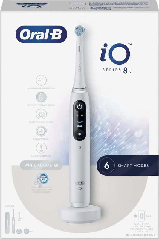 Oral-B IO 8S - Volwassene - Vibrerende Tandenborstel - Efficiënte Reiniging - Stijlvol Design