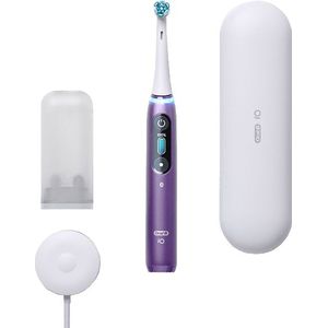 Oral-B iO 8S Violet elektrische tandenborstel, 2 opzetborstels, 1 reiskoffer, ontworpen door Braun