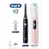 Oral-B - iO 6 - Roterende Tandenborstel - Zwart, Roze - Ingebouwde Accu - 2 Handvatten - 2 Opzetborstels