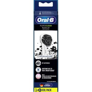 Oral-B Pure Clean Charcoal Opzetborstels - 8 stuks