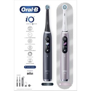 Oral-B tandenborstel iO Series 9 Duo 2 stuks zwart Onyx/Rose Quartz