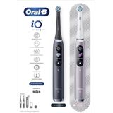 Oral B iO9 DUO Elektrische Tandenborstel met Etui Black Onyx & Rose Quartz 2 st