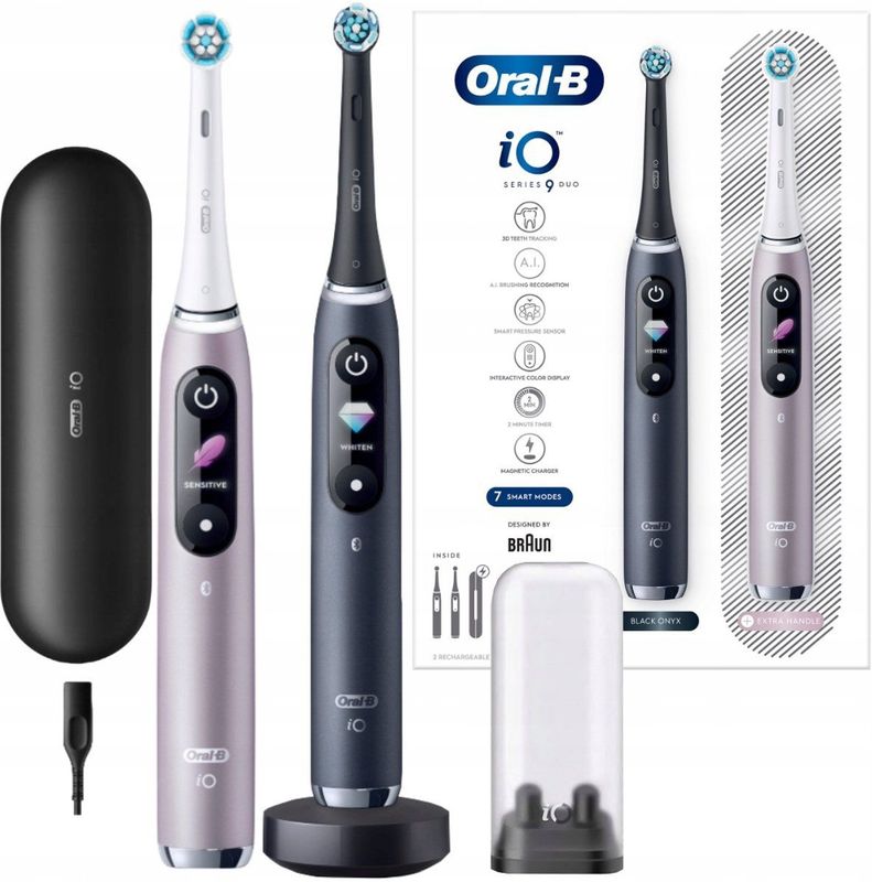 Oral-B - Io9 Series - Elektrische Tandenborstel - Wit - Magnetische Technologie
