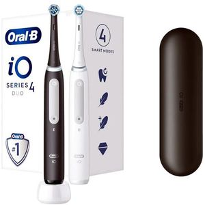Oral-B iO 4N - Elektrische Tandenborstels Zwart en Wit - Ontworpen Door Braun