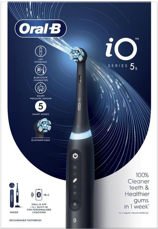 Oral B iO 5S Zwart Elektrische Tandenborstel