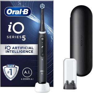 Oral-B iO5 Elektrische Tandenborstel - Zwart - Ingebouwde Batterij - Inclusief Etui