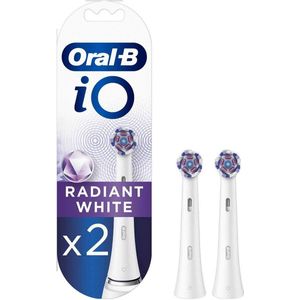 Oral-B - iO Radiant - Vervangingsborstelkop - Wit - Verpakking van 2 stuks