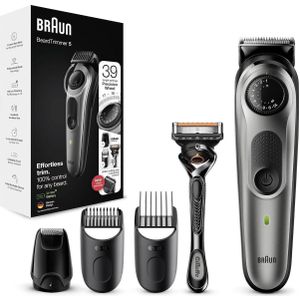 Braun BeardTrimmer 3 BT5360 Batterij/Accu 39 2 cm Zwart, Zilver