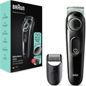 Braun BeardTrimmer 3 BT3321 Batterij/Accu 20 1 cm Zwart