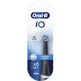 Oral-B - iO Ultimate Clean - Opzetborstels - Zwart - Verpakking Van 6 Stuks