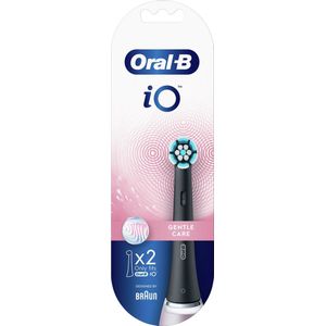 Oral B iO Gentle Care Zwarte Opzetborstels Voor Tandenborstel 2 stuks