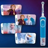Oral-b D100 Kids Elektrische Tandenborstel - Frozen - Zacht voor Kinderen - Inclusief Stickers