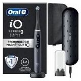 Oral-B iO 9 elektrische tandenborstel - zwart - Bluetooth verbonden, 1 opzetborstel, 1 oplader reisetui, 1 magnetisch etui