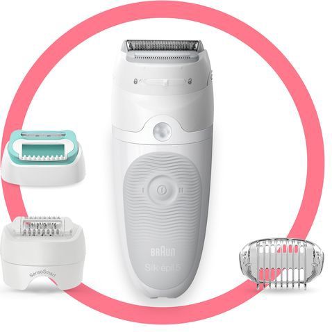 Braun Silk-épil 5-625 - Epilator - 3 in 1 - Inclusief 2 Extra's & Scheerkop - Voor Zachte Ontharing - Wit/Paars