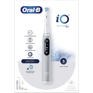 Oral-B iO 6S Volwassene Vibrerende tandenborstel Grijs, Wit
