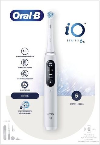 Oral B iO 6 Volwassene Vibrerende tandenborstel Wit