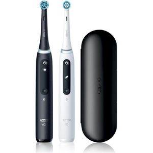 Oral B iO5 DUO Elektrische Tandenborstel met Etui Black & White 2 st