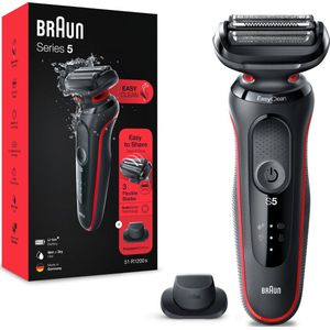 Braun Series 5 51-R1200s - Elektrisch Scheerapparaat Mannen - Met Precisietrimmer - Rood