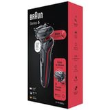 Braun Series 5 51-R1000s Elektrisch Scheerapparaat - Elektrisch Scheerapparaat voor Mannen - Scheren - Scheerapparaat - Scheerapparaat voor Mannen - Rood