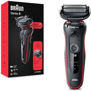 Braun Series 5 51-R1000s - Elektrisch Scheerapparaat Mannen - Rood