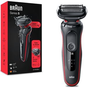 Braun Series 5 Elektrisch Scheerapparaat - Rood - Voor Mannen