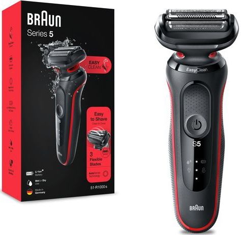 Braun Series 5 Elektrisch Scheerapparaat - Rood - Voor Mannen