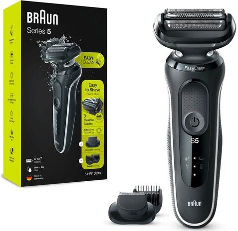 Braun - Series 5 - Scheerapparaat - Wit - Elektrisch - Easyclean - Oplaadbaar