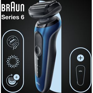 Braun Series 6 61-B1000s - Elektrisch Scheerapparaat Mannen - Blauw