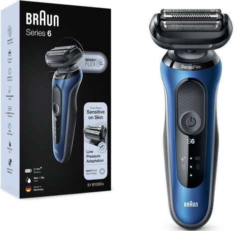 Braun Series 6 61-B1000s - Elektrisch Scheerapparaat Mannen - Blauw