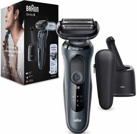 Braun Series 6 61-N7000cc - Elektrisch Scheerapparaat Mannen - Met SmartCare Center - Grijs