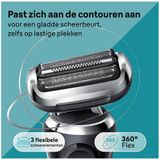 Braun Series 7 71-N7200cc, Folienschaber, 360°, Edelstahl, Tasten, Schwarz, LED