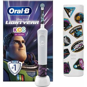 Oral-B 4210201434559, Kinder, Rotierende Zahnbürste, Tägliche Pflege, Sensibel, Mehrfarbig, Weiß, 2 min, Rund