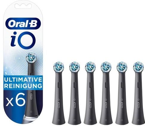 Oral-B iO Ultimate Clean Black - Opzetborstels - 6 stuks - Elektrische Tandenborstel Compatibel