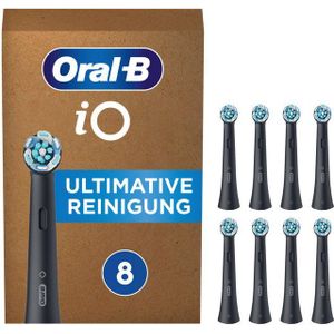 Oral-B iO Ultimate Clean Schwarz mit Farbindikator (8 Stück)