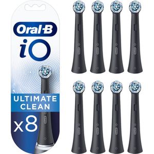 Oral-B IO Ultimate Clean Black - Opzetborstels Voor Tandenborstel - Verpakking Van 8