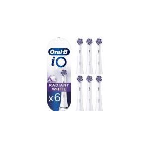 Oral-B iO Radiant Wit - Opzetborstels Voor Tandenborstel - Verpakking Van 6 Stuks