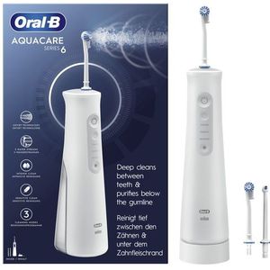 Oral-B - AquaCare 6 - Snoerloze Monddouche - Oxyjet Technologie - Waterintensiteit Instelbaar
