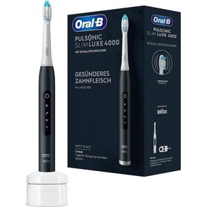 Oral-B Pulsonic Slim Luxe 4000 4000 Elektrische tandenborstel Sonisch Wit, Zwart