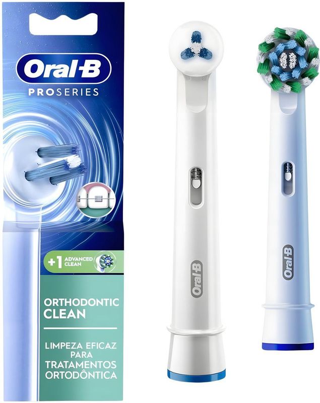 Oral-B - PRO Series - Opzetborstels - 1x Cross Action + 1x Interspace
