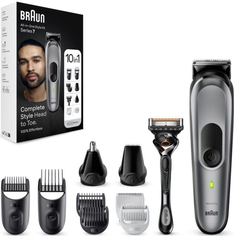 Braun All-In-One Series MGK7420 multifunctionele trimmer voor haar, baard en lichaam 1 st