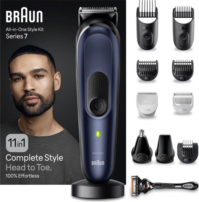 Braun - MGK7450 - Multigroomer - 11-in-1 - Zwart - Waterbestendig