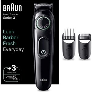 Braun - Beard Trimmer 3 BT3411 - Haartrimmer - Zwart - Kunststof