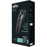Braun BeardTrimmer 3 BT3421, Waschbar, Akku, Schwarz