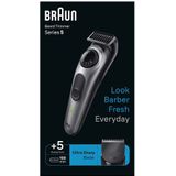 Braun BeardTrimmer 5 80708228 baardtrimmer Batterij/Accu 40 2 cm Zwart, Grijs