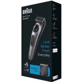 Braun BeardTrimmer 5 80708228 baardtrimmer Batterij/Accu 40 2 cm Zwart, Grijs