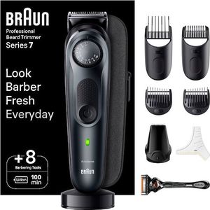 Braun - Beard Trimmer Series 7 BT7441 - Trimmer - Zwart - Materiaal: Kunststof