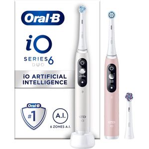 Oral-B iO Series 6N Duo Pack Wit + Roze