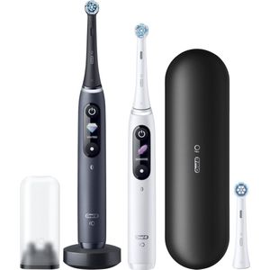 Oral-B iO 8 Wit en Zwart - Elektrische Tandenborstels - Duopack