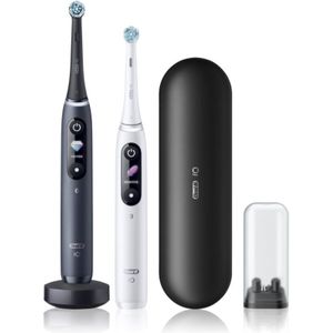 Oral B - iO8 - Elektrische Tandenborstel - Black & White - 2 St